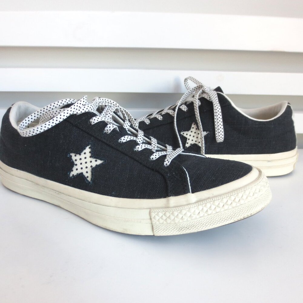 CONVERSE MEN'S POLKA DOT ONE STAR SNEAKERS Sz-9.5